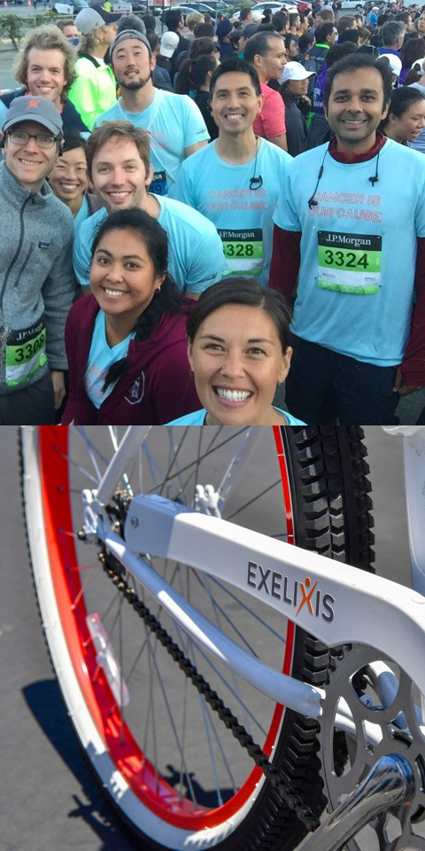 people smiling and bike